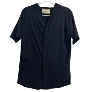 STILL GOOD by Designer Clément Taverniti Navy Button Down 100% Cotton Shirt Med
